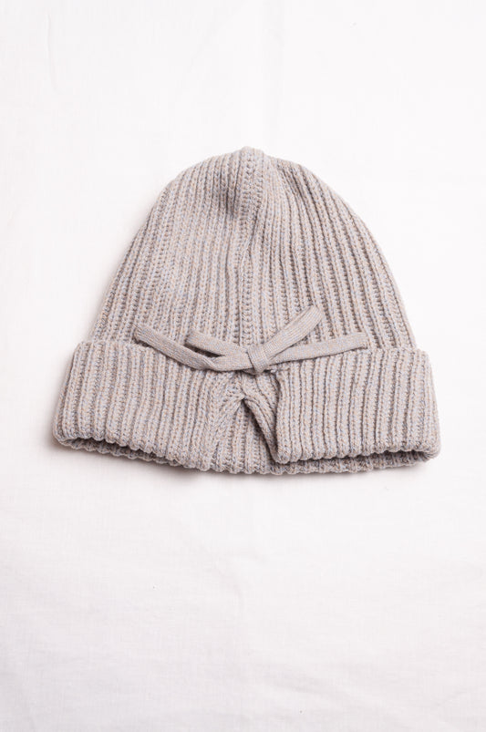 PCNQ pure wool ash grey beanie bonnet.
