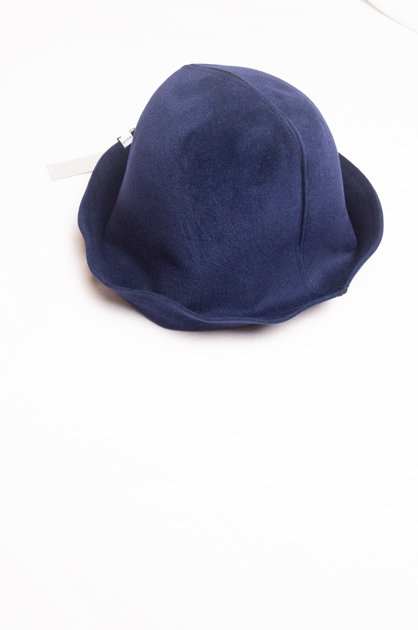PCNQ Waku pure rabbit wool felt hat in navy.