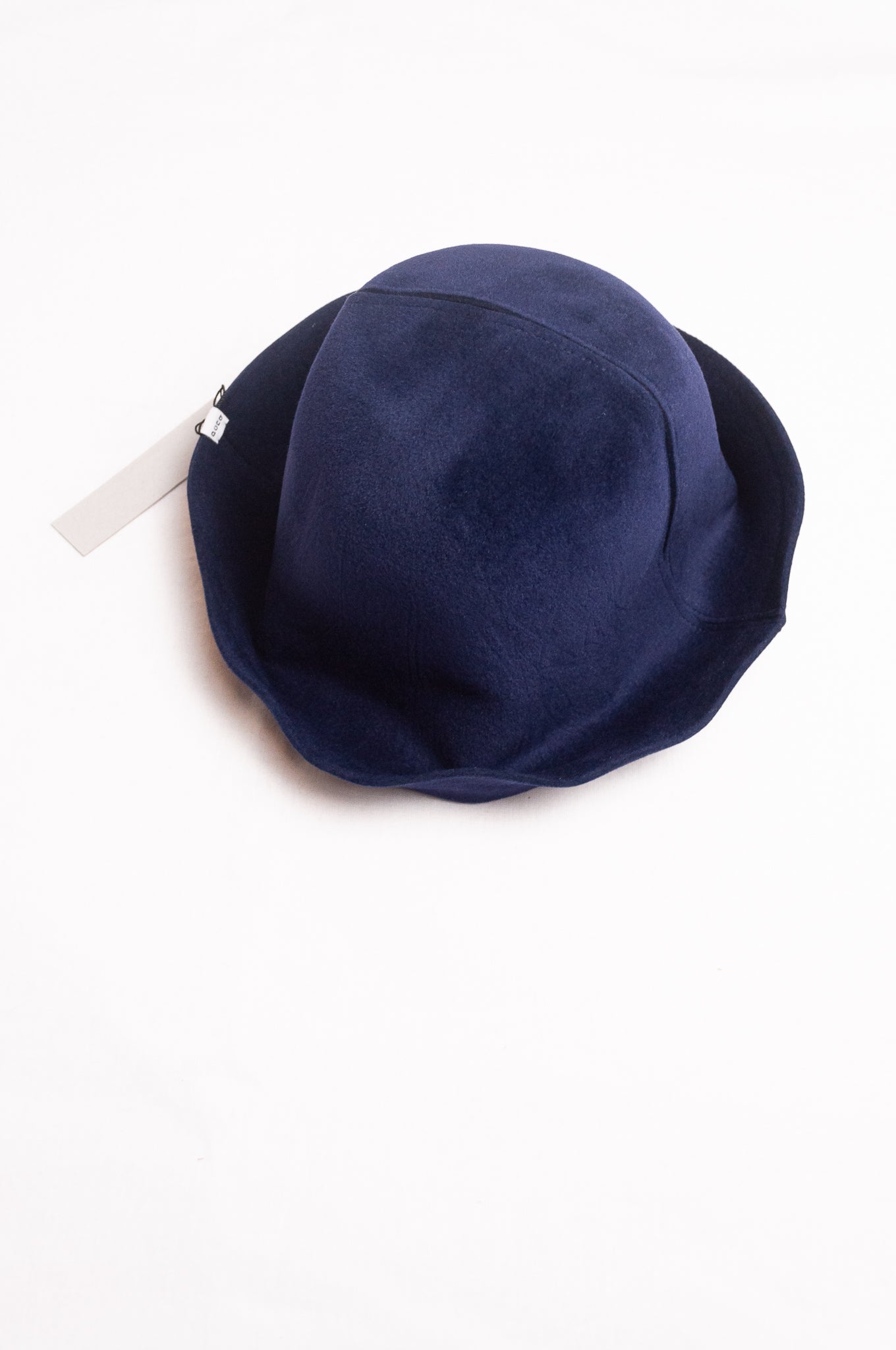 PCNQ Waku pure rabbit wool felt hat in navy.
