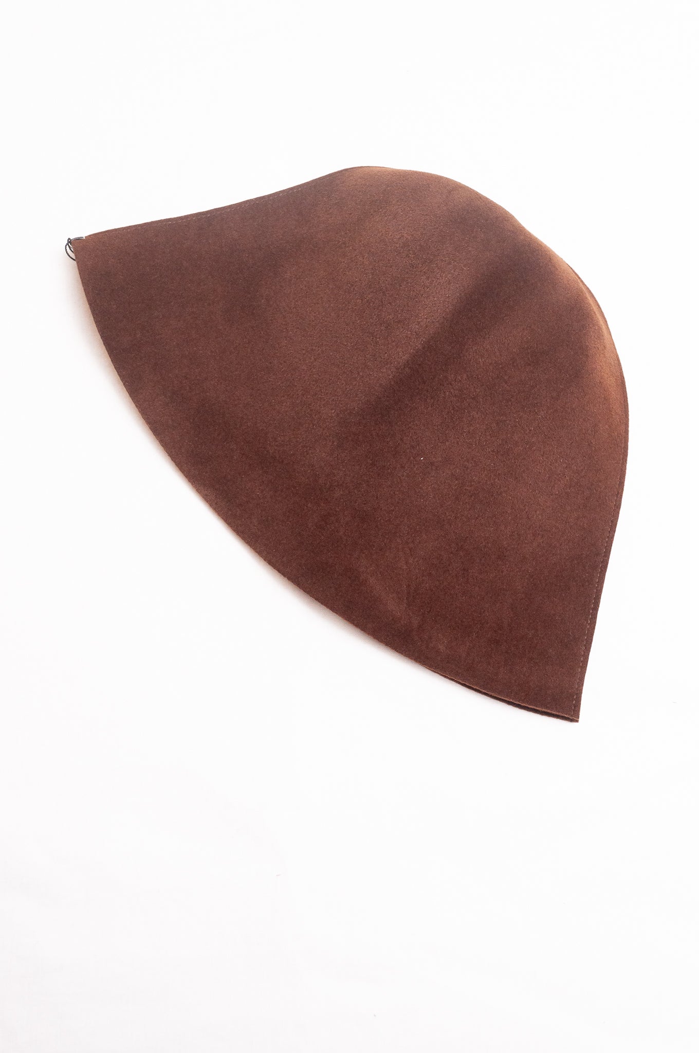 PCNQ Waku rabbit wool felt hat in dakr brown.