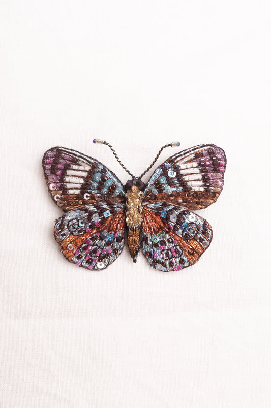 Trovelore brooch - Glorious purplewing butterfly