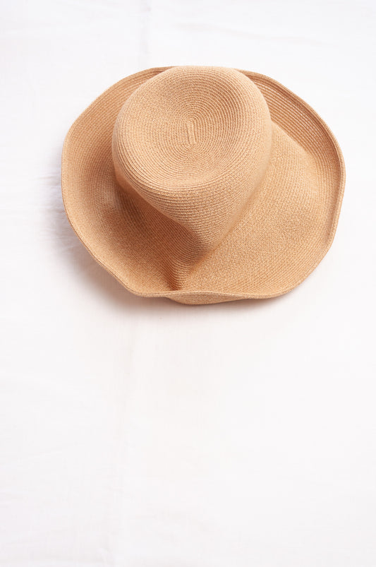 PCNQ Serge made in Japan natural beige foldable hat.