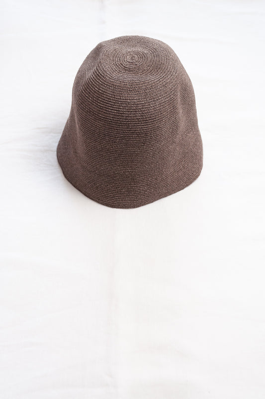PCNQ made in Japan Hina bucket hat in brown.