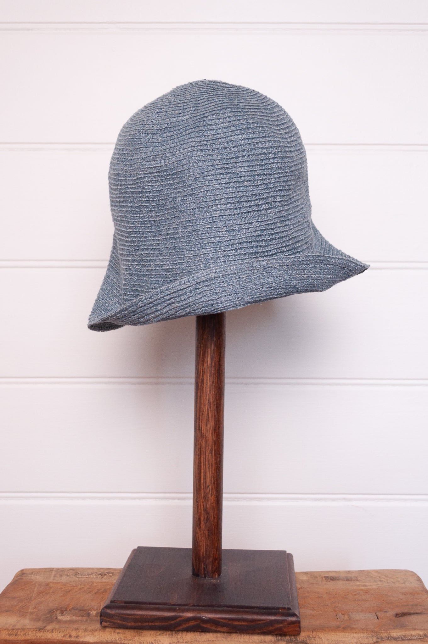 PCNQ made in Japan Hina bucket hat in sax blue.