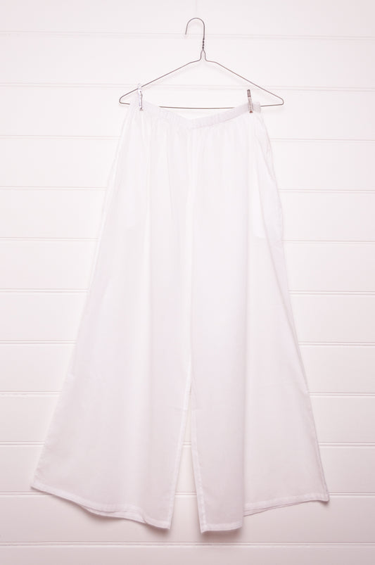 Dve fine cotton voile white petticoat pants.