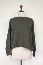 Load image into Gallery viewer, One size reversible cashmere cardi - olive