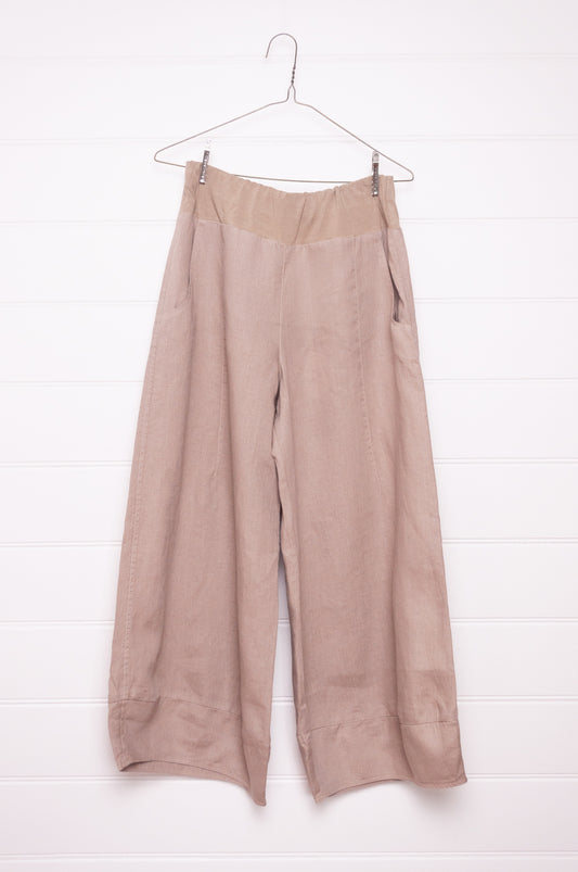 Valia Charlie wide leg pant - Tan
