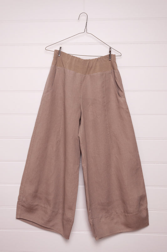 Valia Charlie wide leg pant - Tan