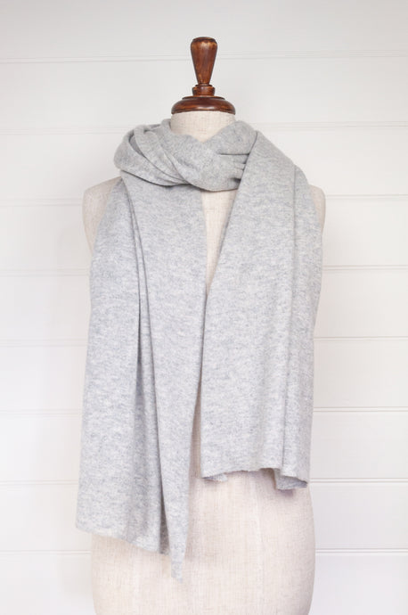 Juniper Hearth cosy cashmere scarf - ash grey