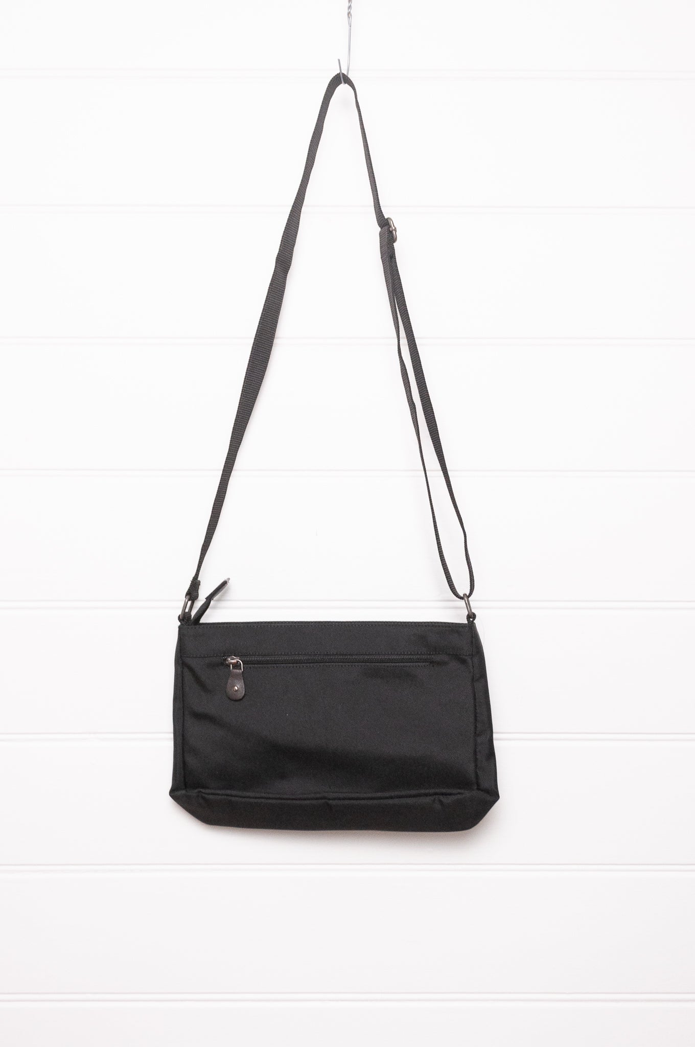 Anna Kaszer Taki small cross body bag in deep navy Night blue, with woven braid panel.