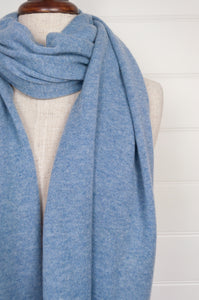 Juniper Hearth cosy cashmere scarf - sky