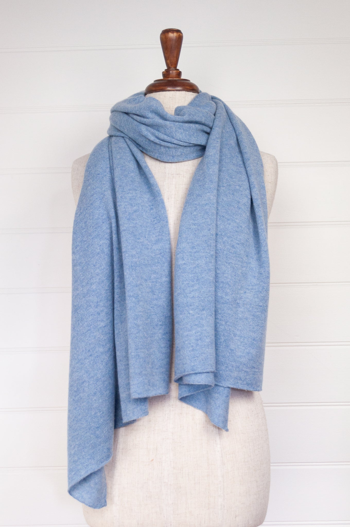 Juniper Hearth cosy cashmere scarf - sky