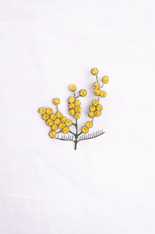 Trovelore brooch - Mimosa spray
