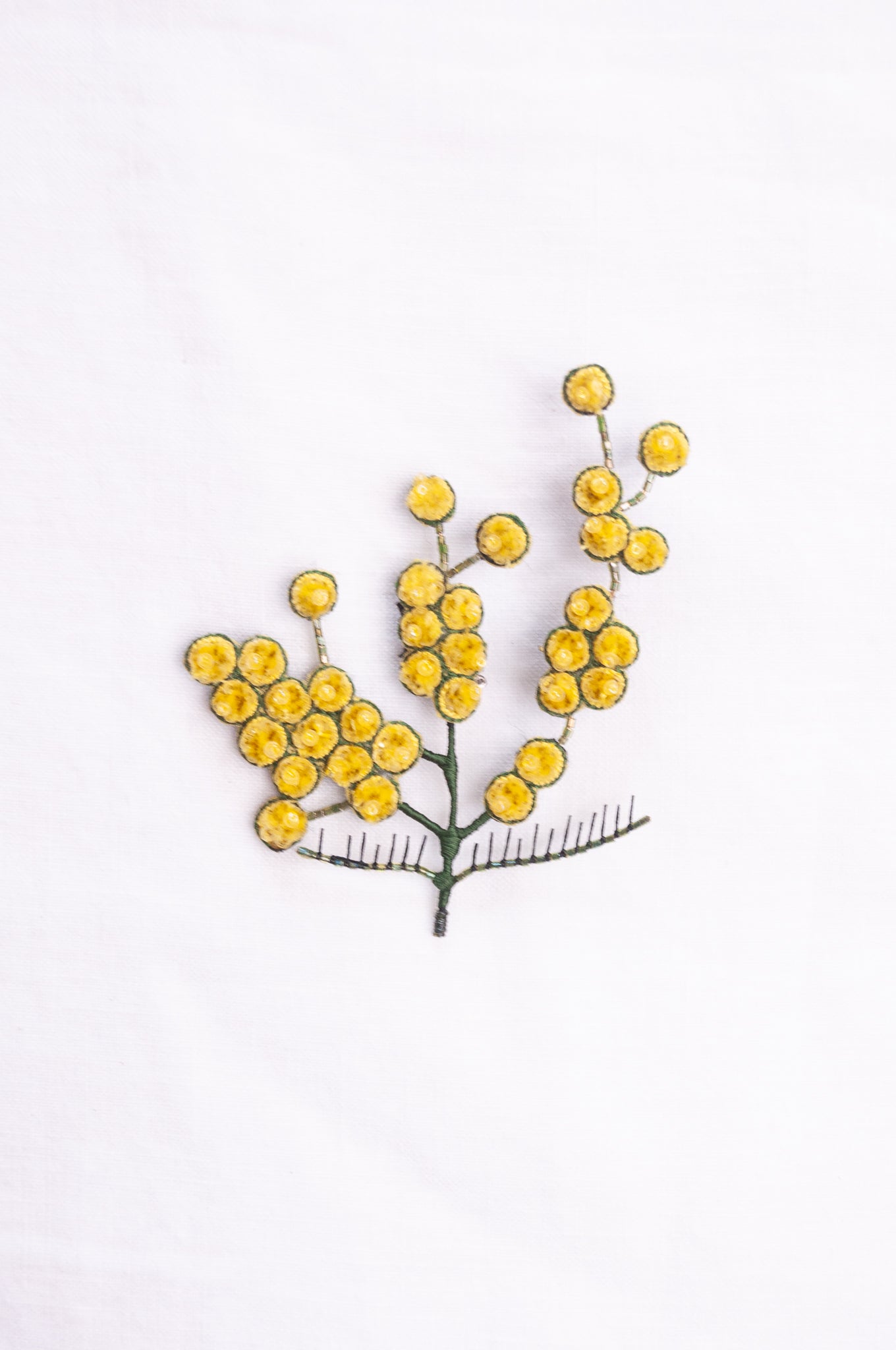 Trovelore brooch - Mimosa spray