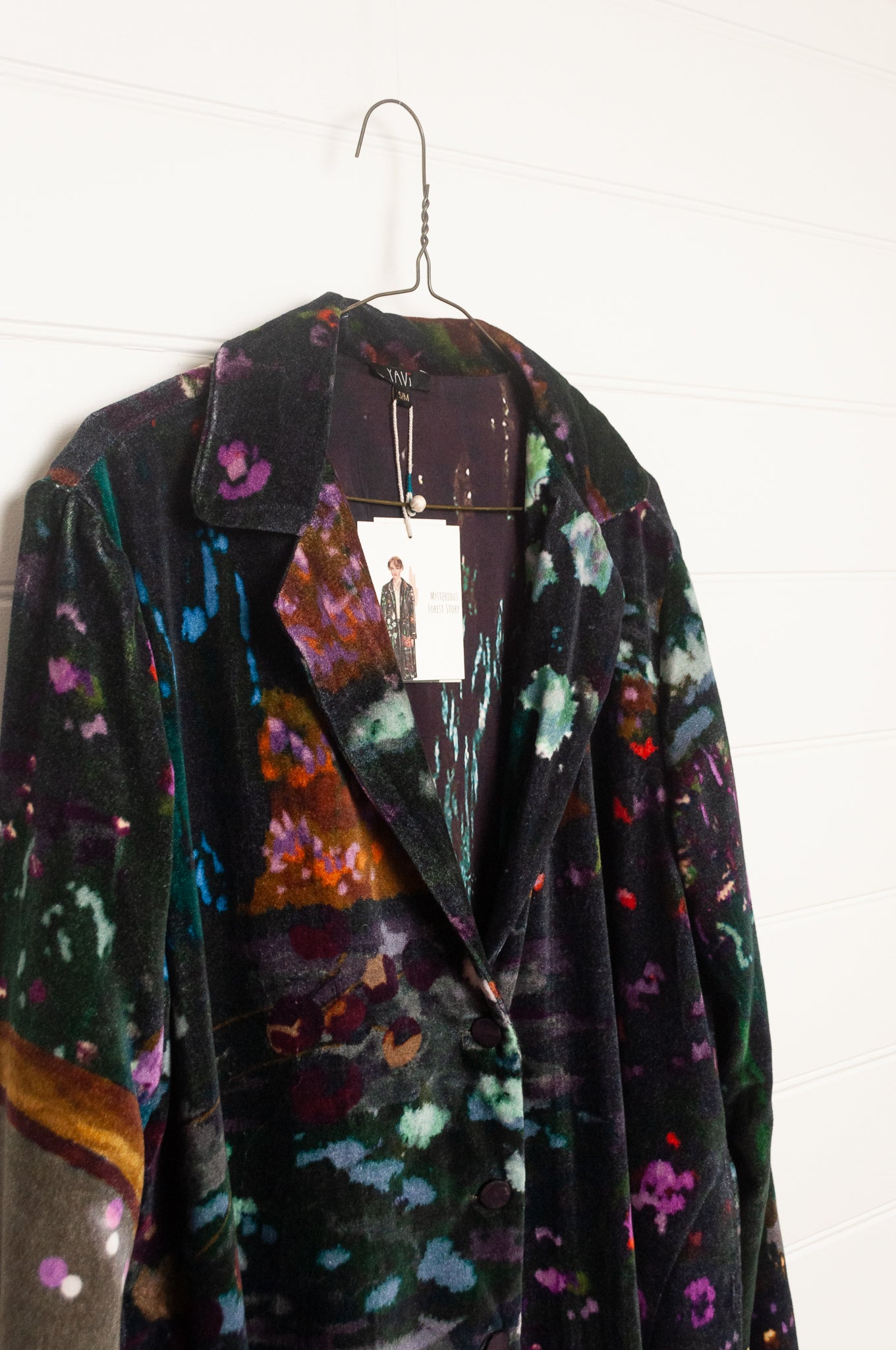 Yavï velvet coat - mysterious forest