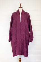 Load image into Gallery viewer, Raga Lydia coat - kantha stitched silk