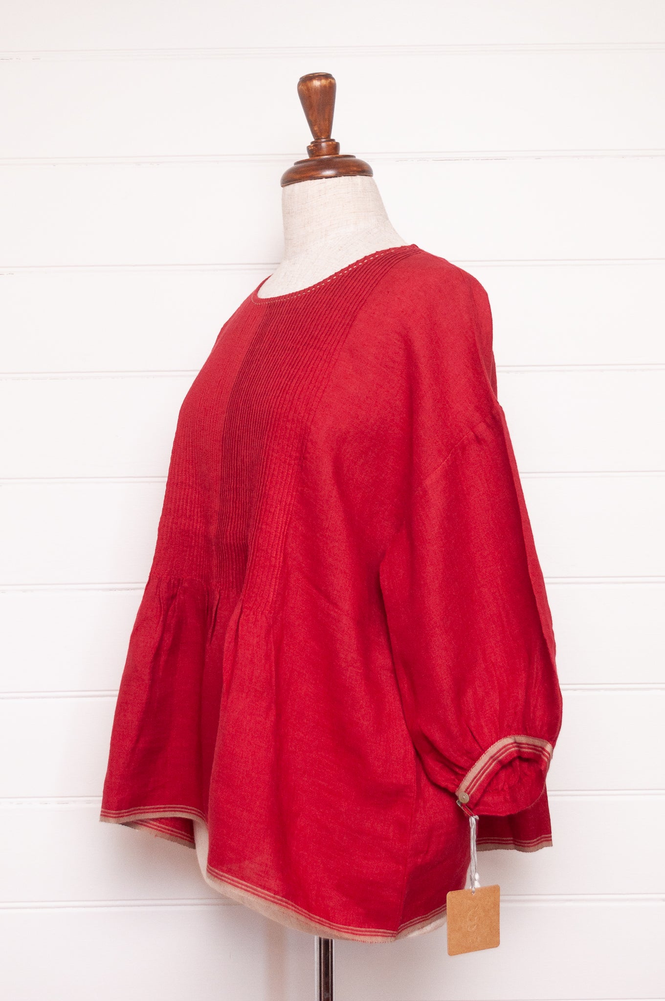 Dve Anisha top - crimson linen