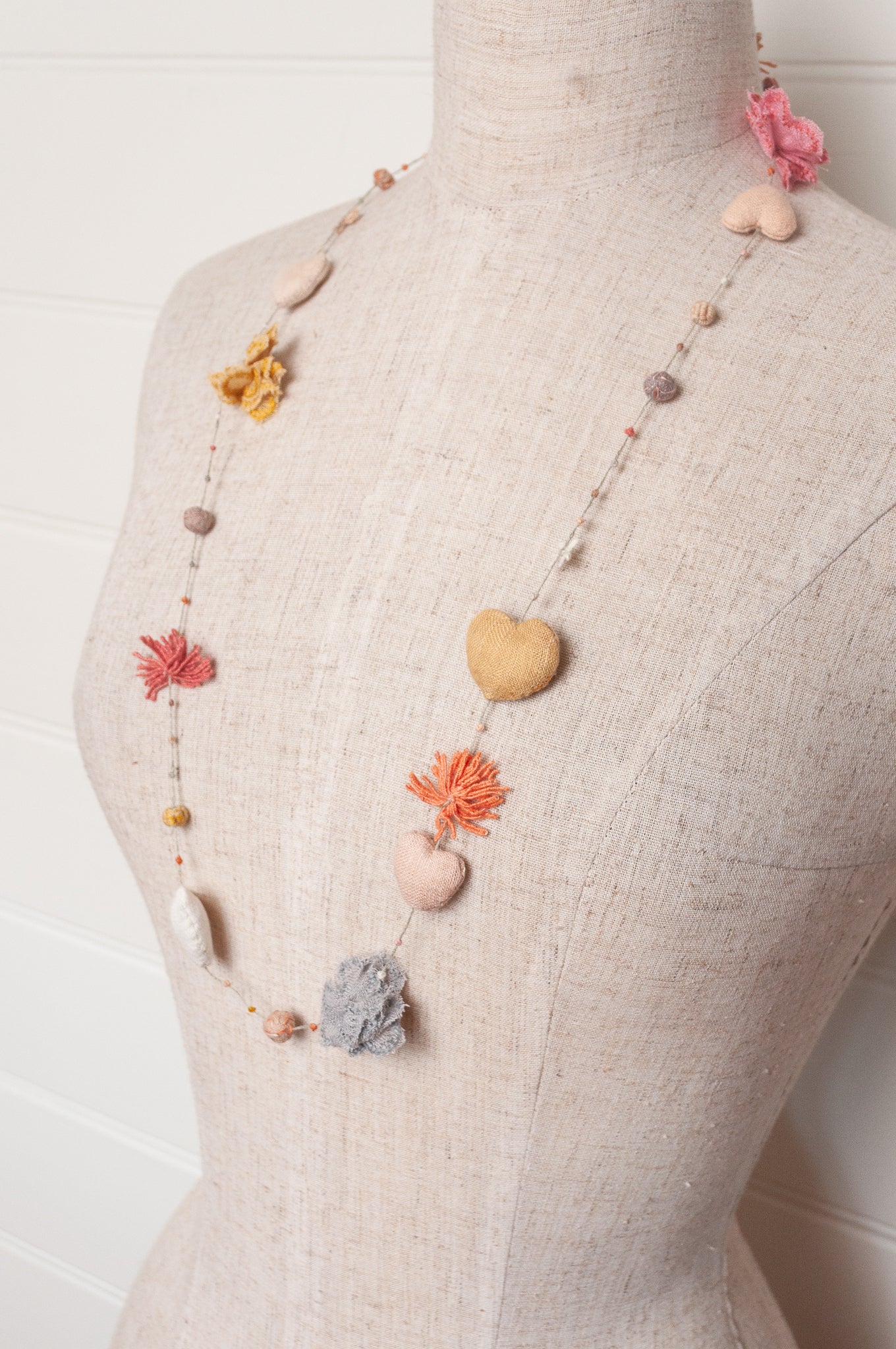 Sophie Digard hearts and flowers necklace.