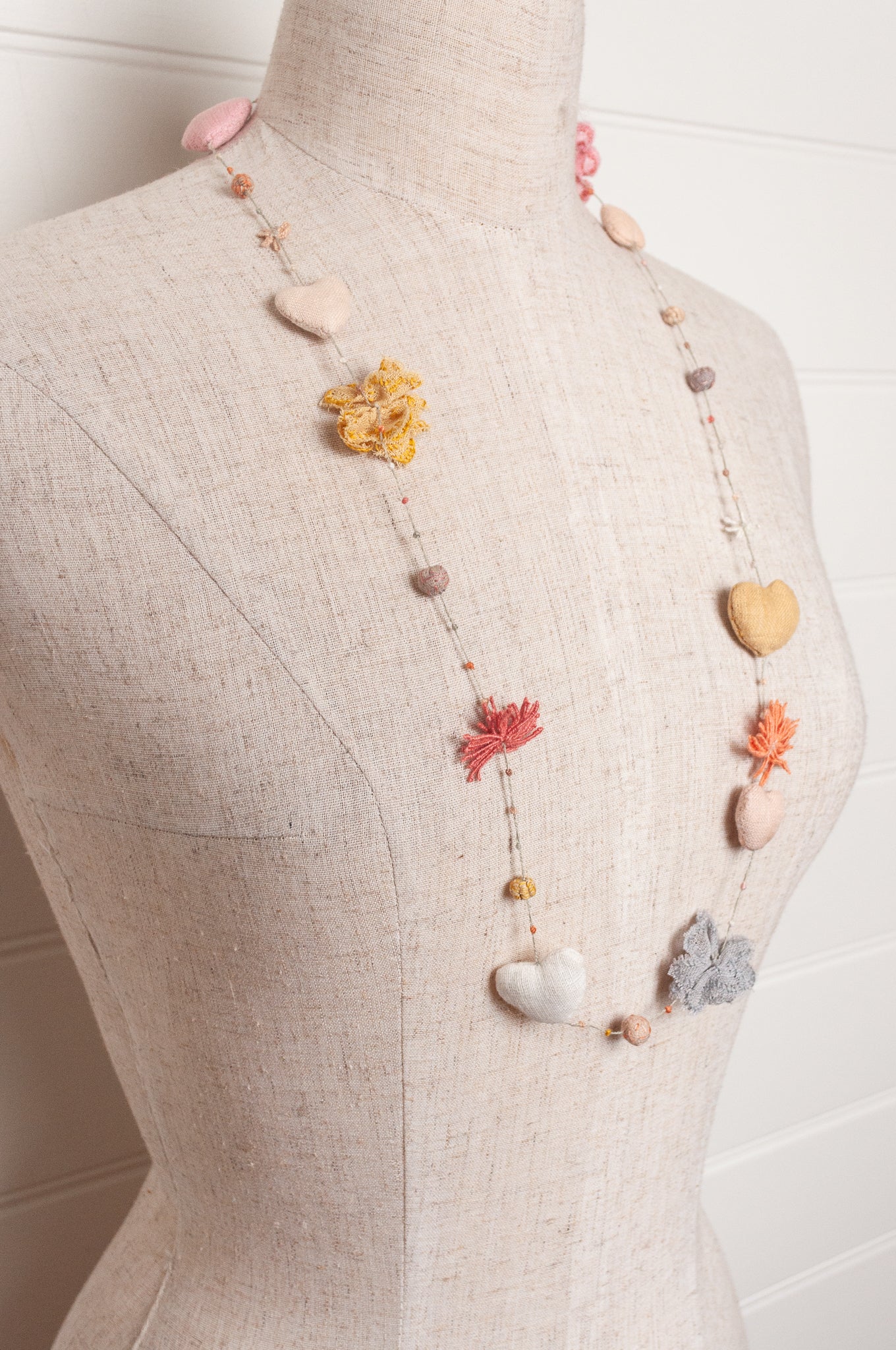 Sophie Digard hearts and flowers necklace.
