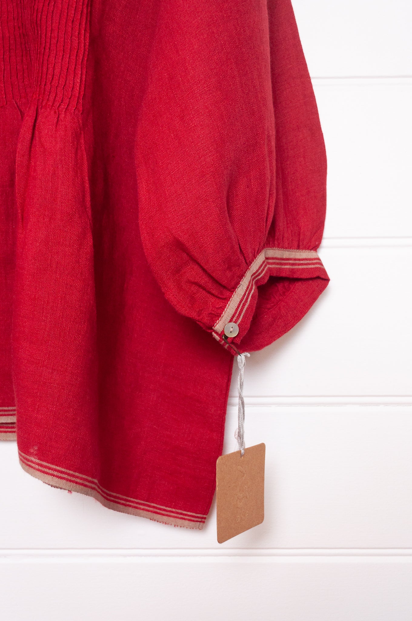 Dve Anisha top - crimson linen
