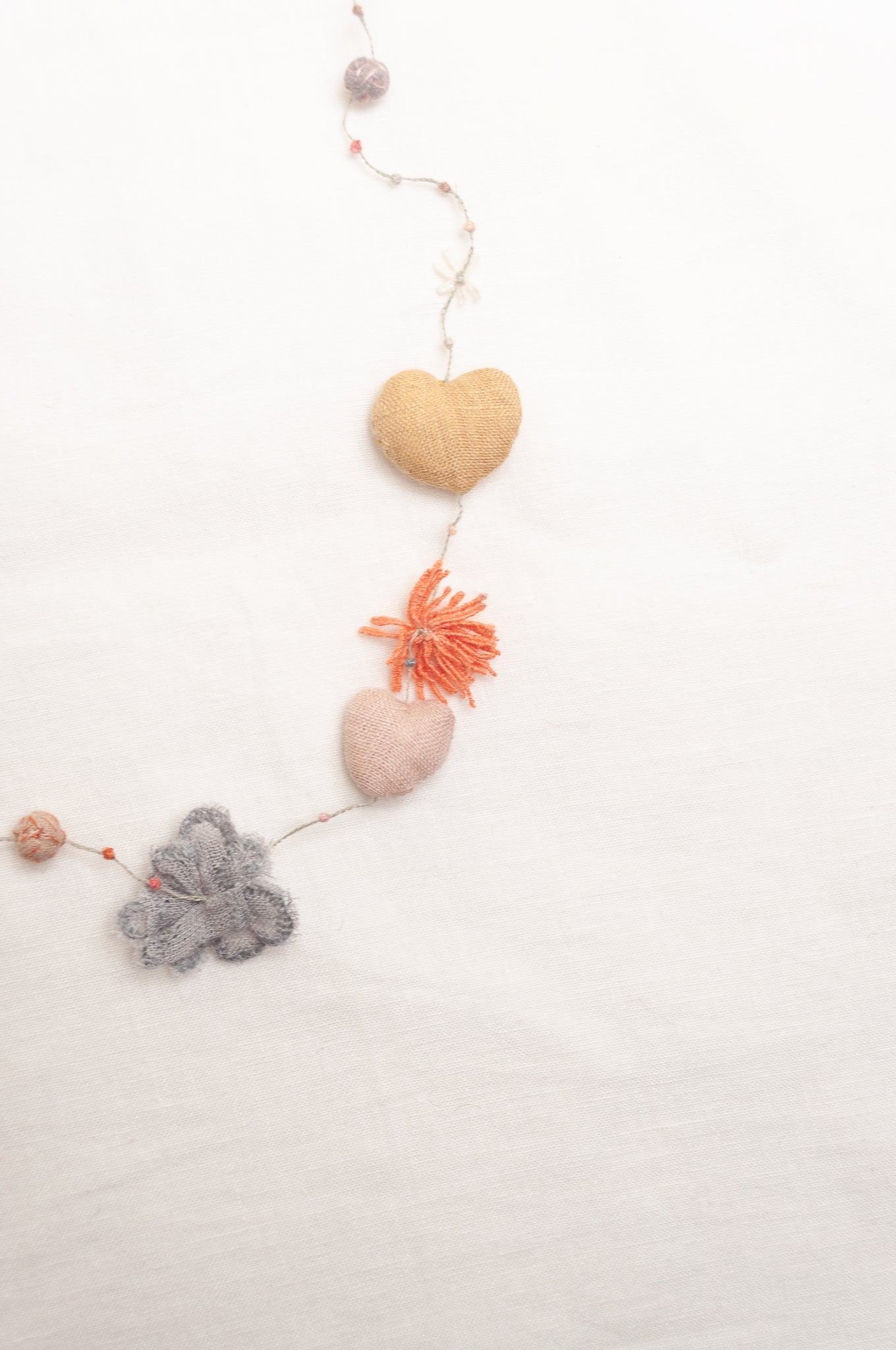 Sophie Digard hearts and flowers necklace.