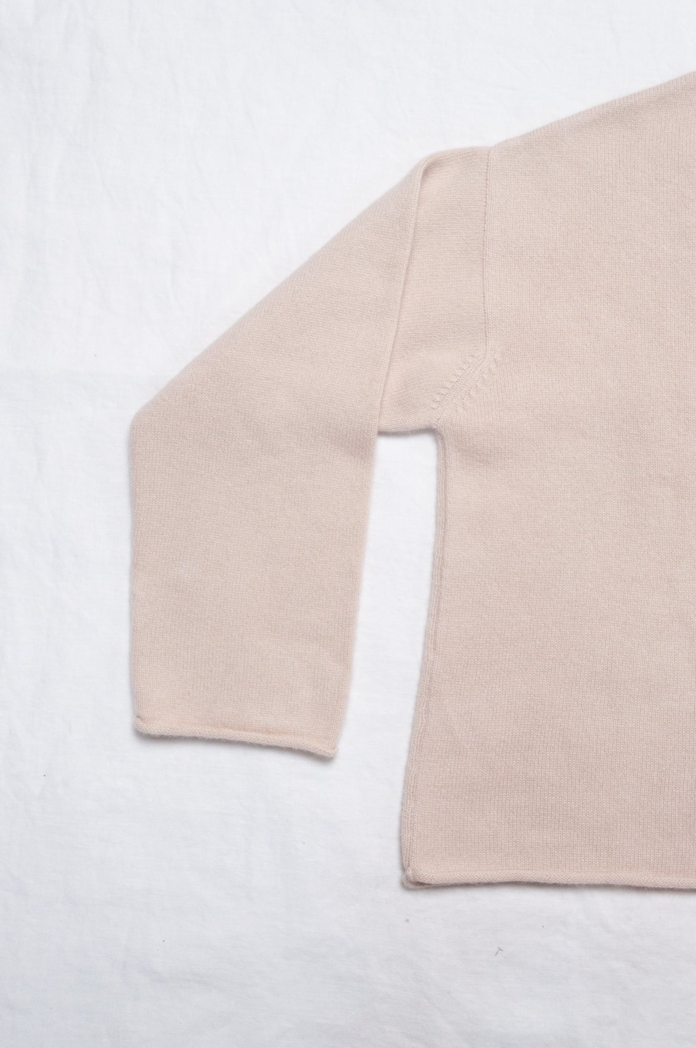 One size reversible cashmere cardigan in ecru