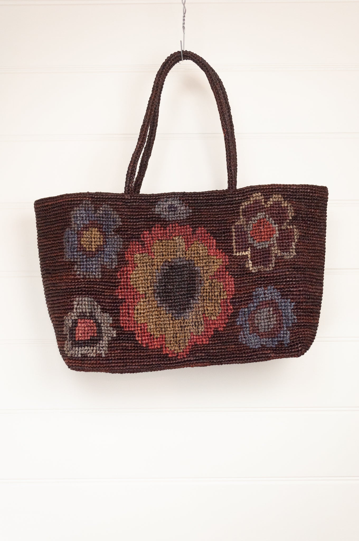 Sophie Digard, Embroidered Raffia Cross Body Bag