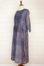 Load image into Gallery viewer, Neeru Kumar silk shibori dress in jacaranda blue violet.