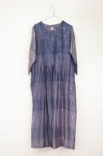 Load image into Gallery viewer, Neeru Kumar silk shibori dress in jacaranda blue violet.