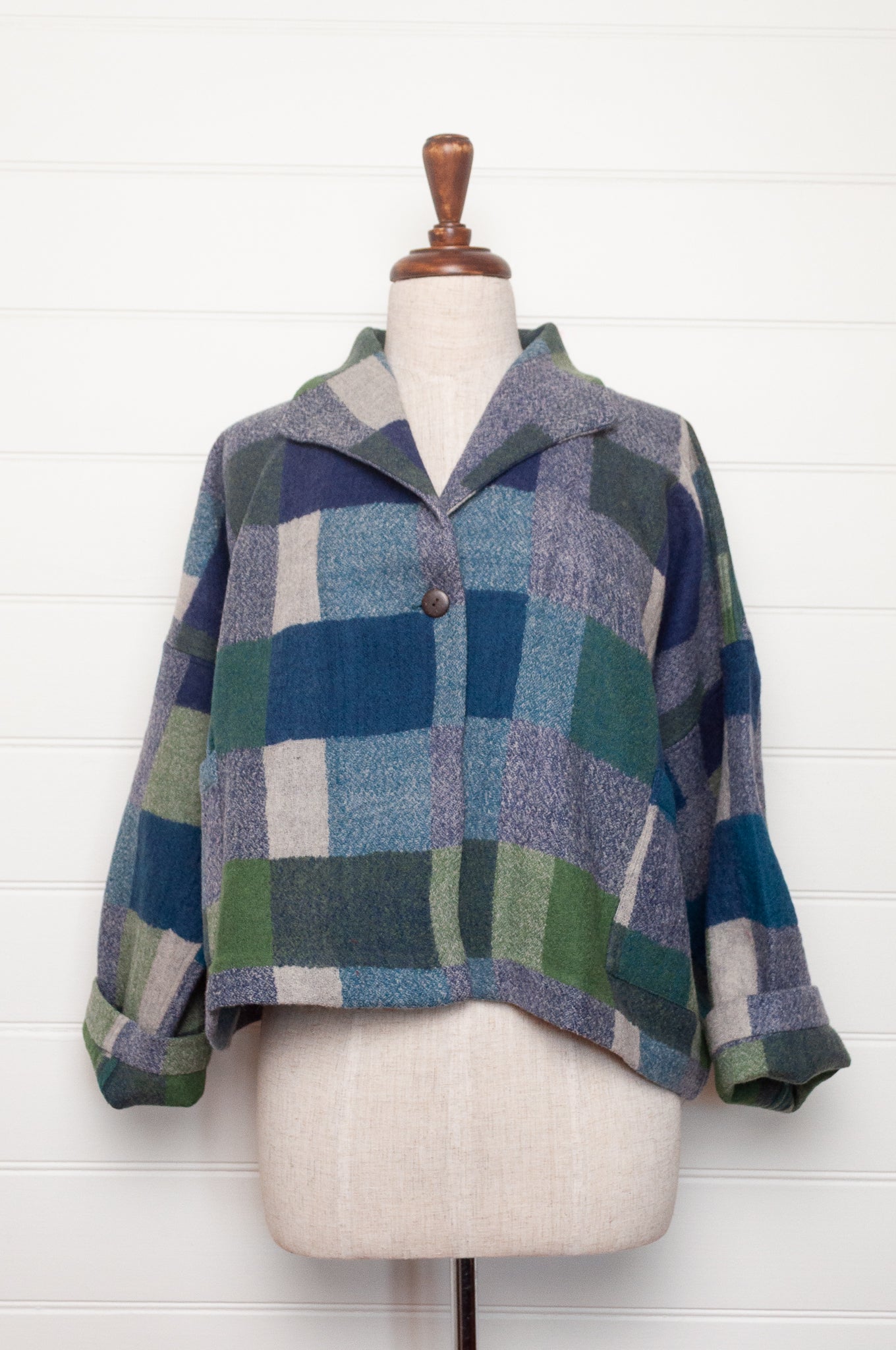 Neeru Kumar Coco jacket - blue green