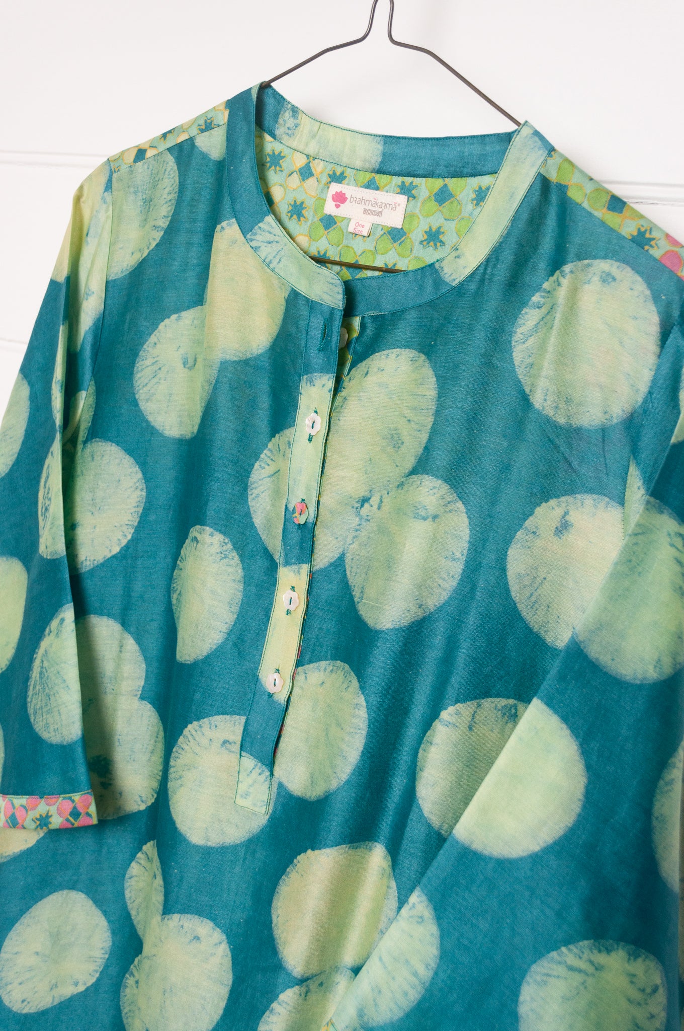 Brahma Karma chanderi cotton silk kurta
