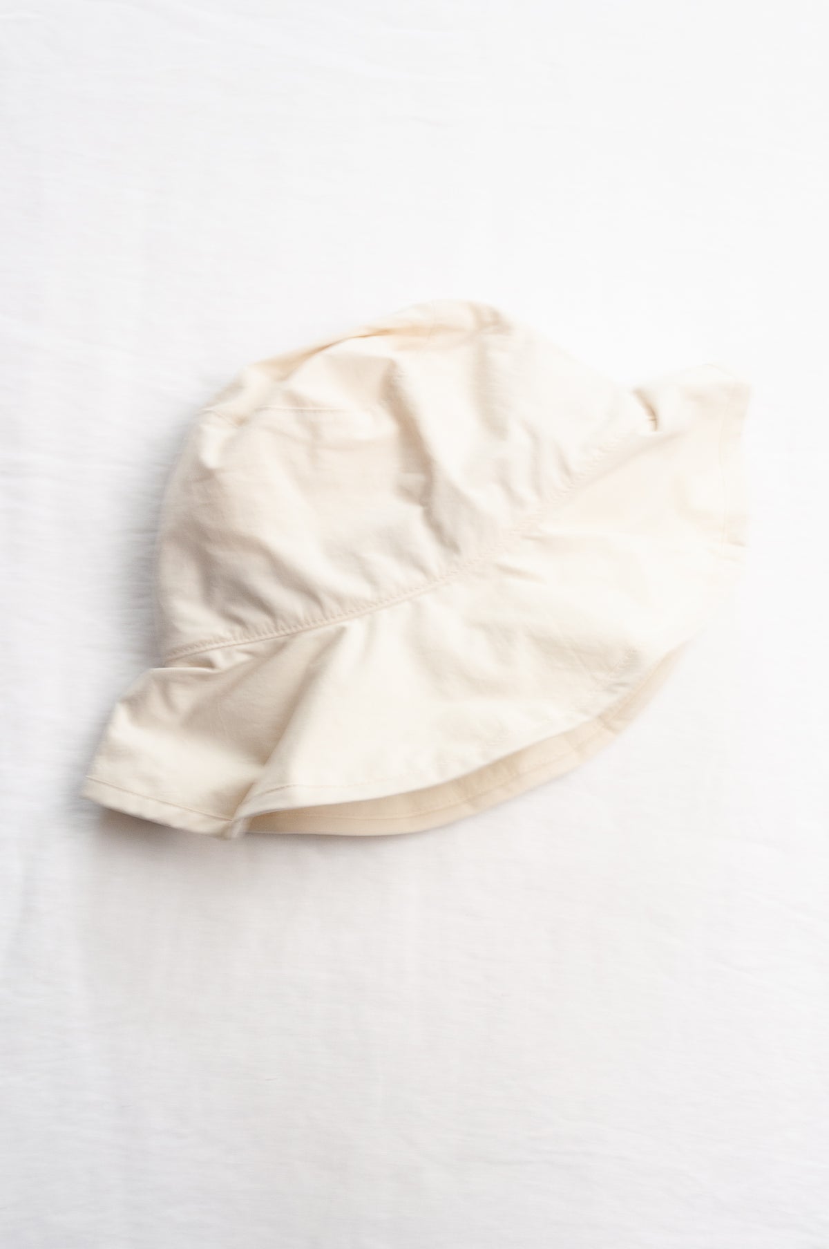 PCNQ made in Japan cotton sun hat Ruy in ivory cream.