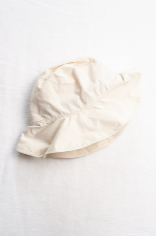 PCNQ made in Japan cotton sun hat Ruy in ivory cream.