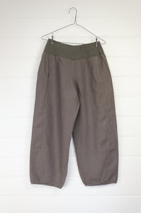Valia made in Melbourne easy fit linen Sydney pant in taupe.