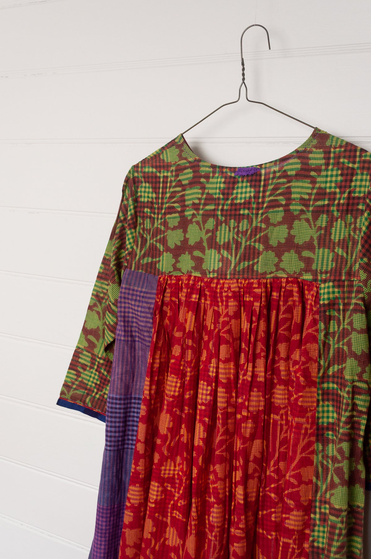 Lotus Veda Desire dress - purple check