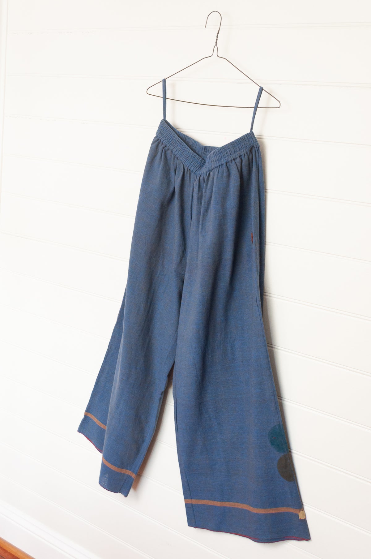 Lotus Veda Heathens handloom cotton pants - blue
