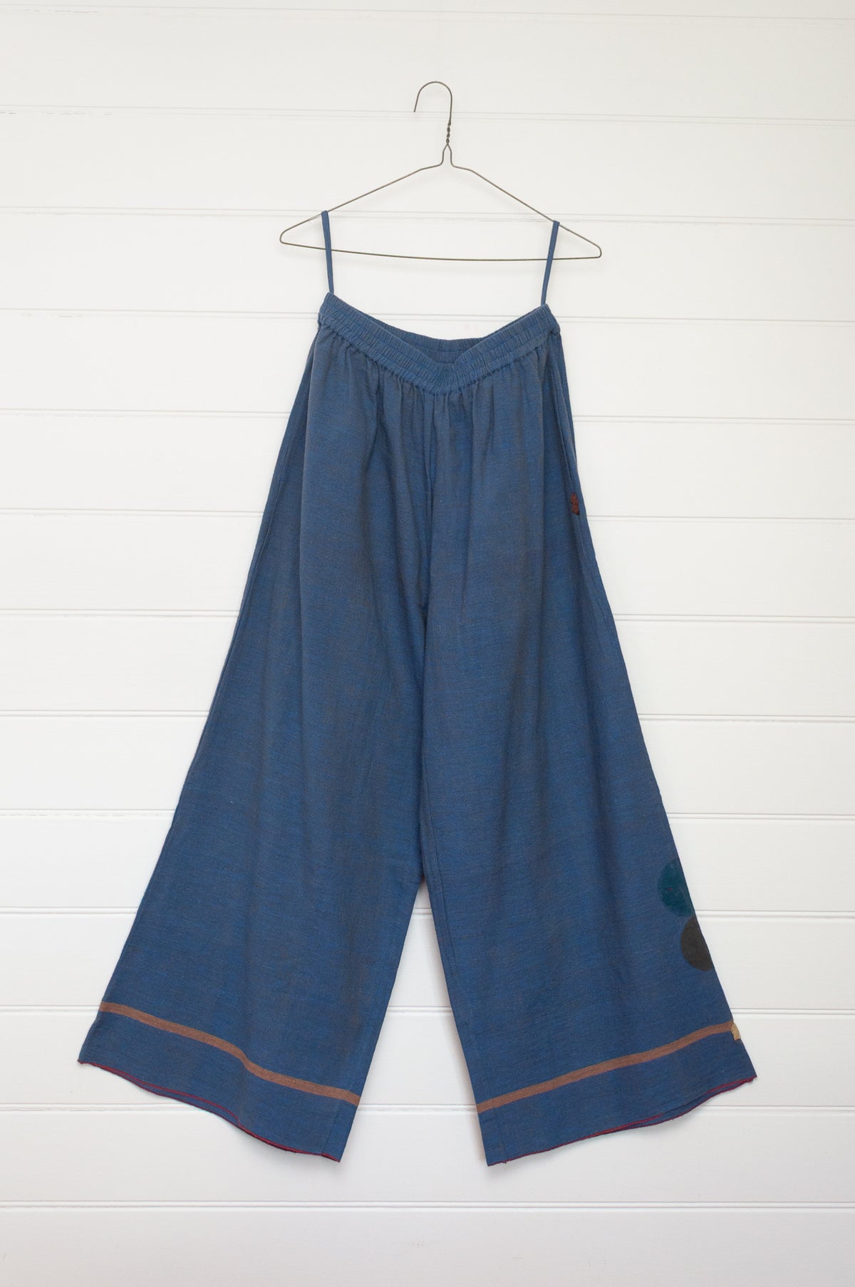 Lotus Veda Heathens handloom cotton pants - blue