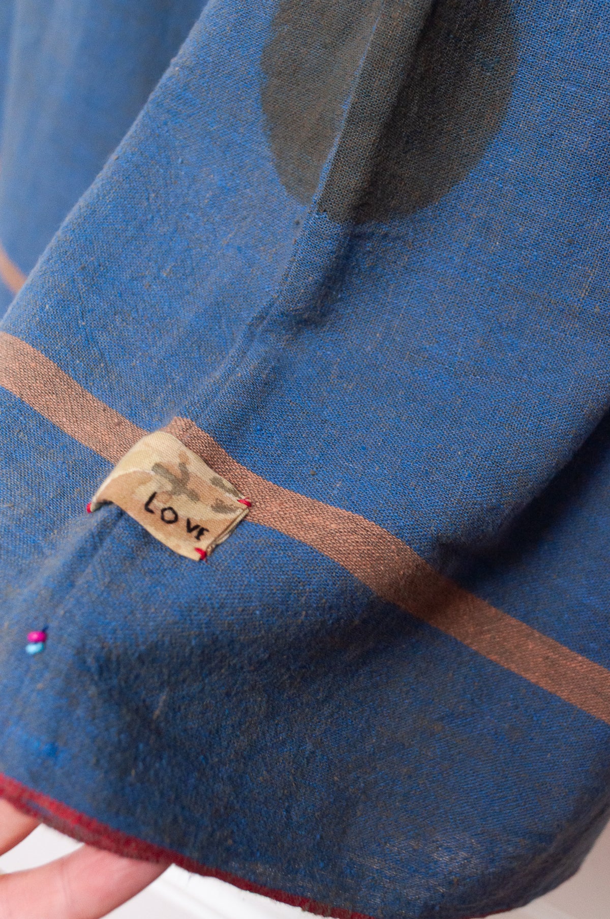 Lotus Veda Heathens handloom cotton pants - blue