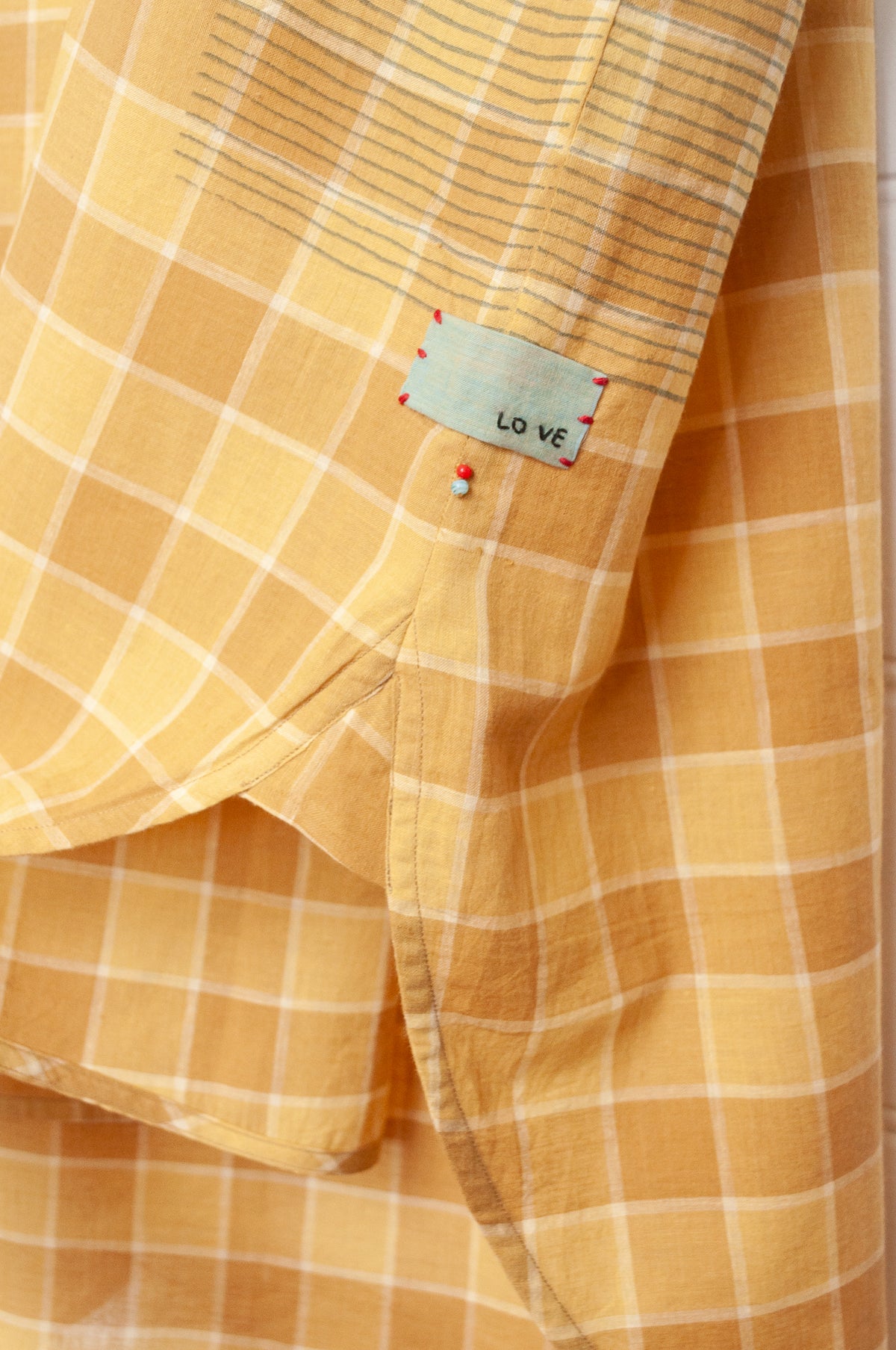 Lotus Veda Hope kurta - yellow checks
