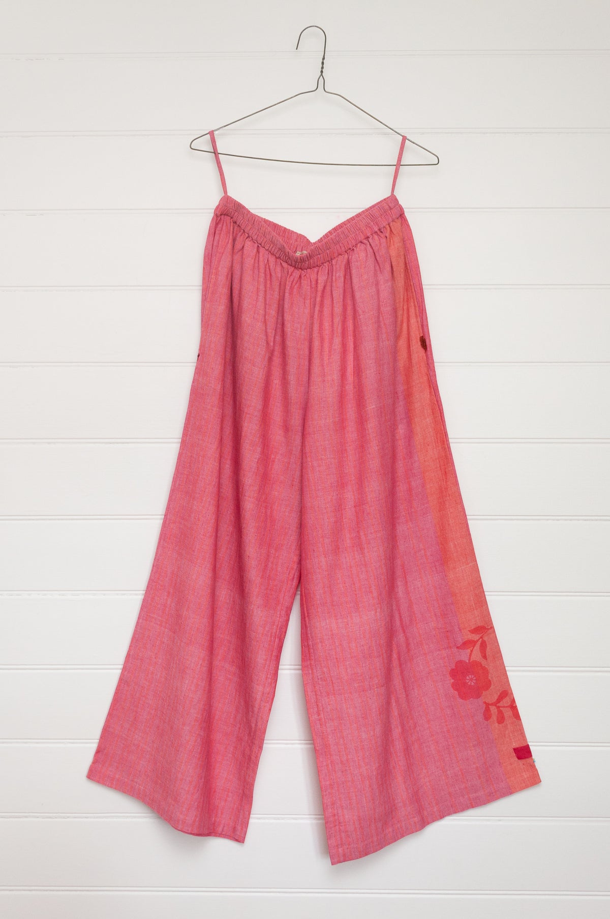 Lotus Veda Heathens handloom cotton pants - red stripe