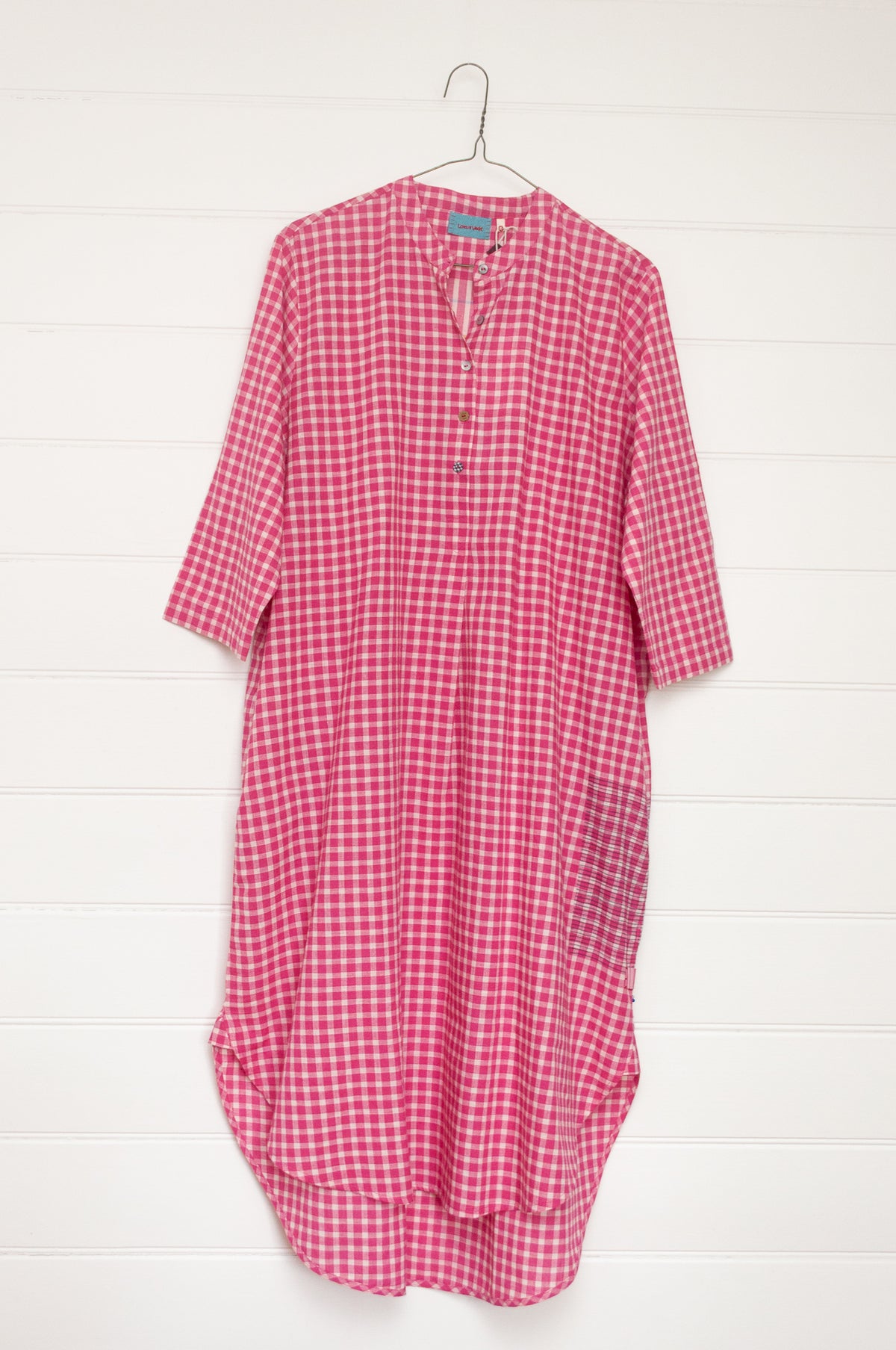 Lotus Veda Hope kurta - pink checks