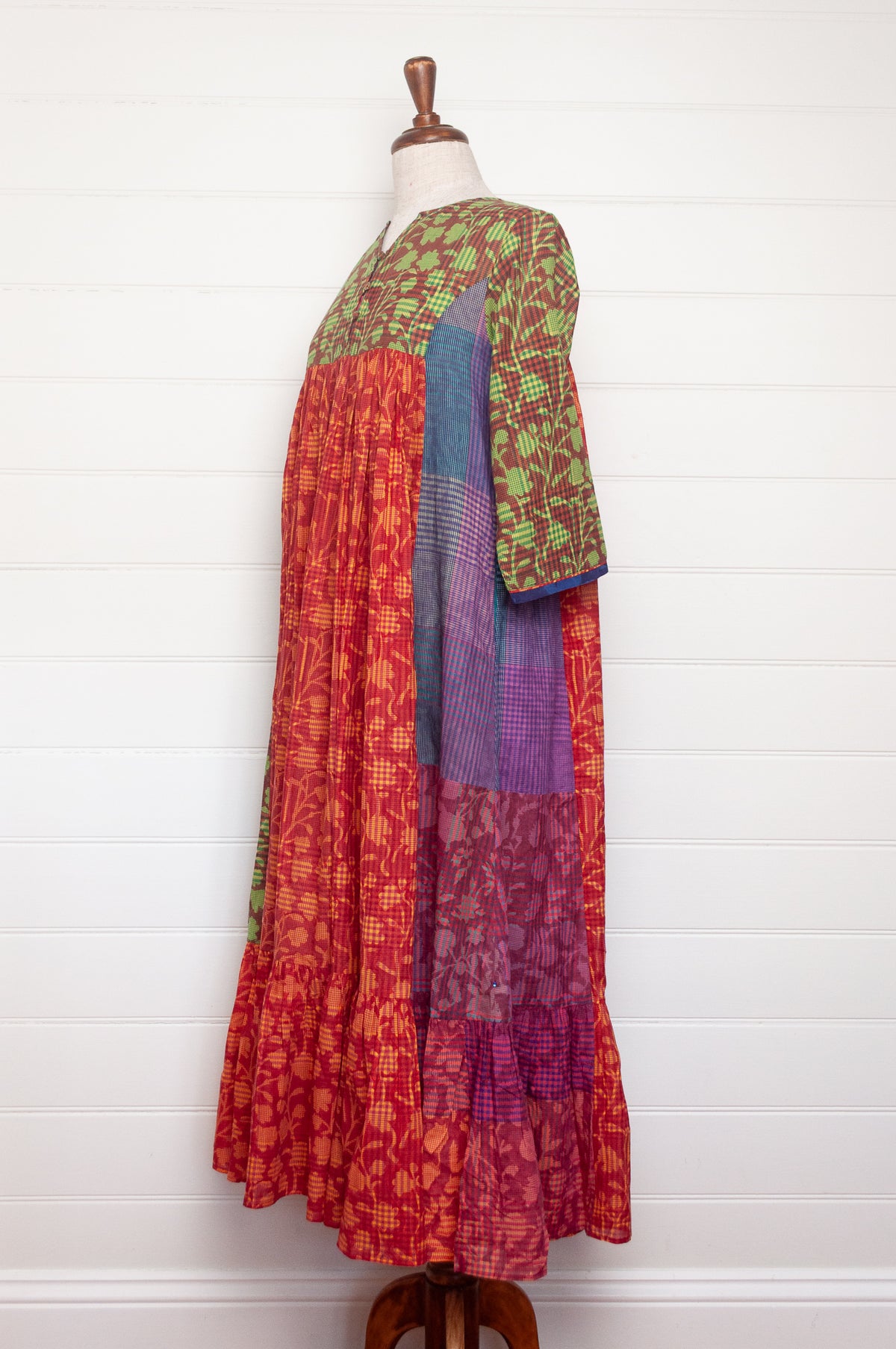 Lotus Veda Desire dress - purple check