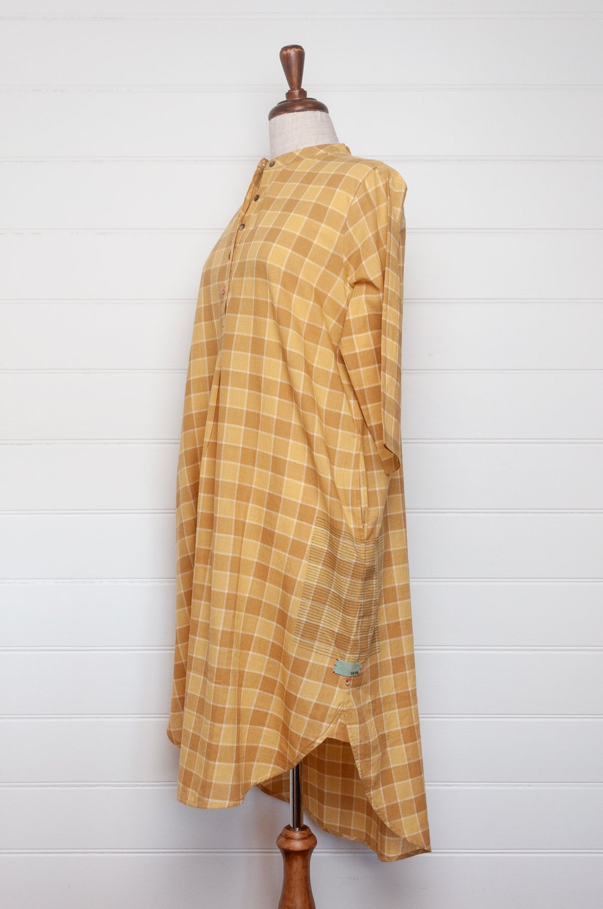 Lotus Veda Hope kurta - yellow checks