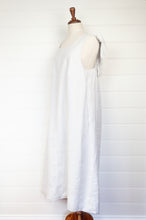 Load image into Gallery viewer, Valia made in Melbourne pearl grey linen sun dress.