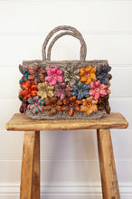 Load image into Gallery viewer, Sophie Digard embroidered raffia bag - FRB/Multi