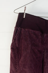 Valia made in Melbourne cotton corduroy Las Vegas pants in ruby red.