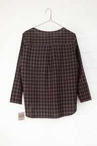 Dve Vamsi blouse - brown and black
