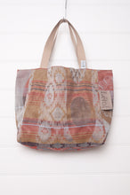 Load image into Gallery viewer, Letol made in France medium sized tote bag, organic cotton jacquard weave reversible, Amira in latte.