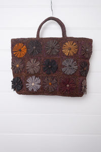 Sophie Digard raffia bag - Oak flowers