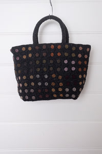 Sophie Digard crochet wool bag - Graphite/Tregor